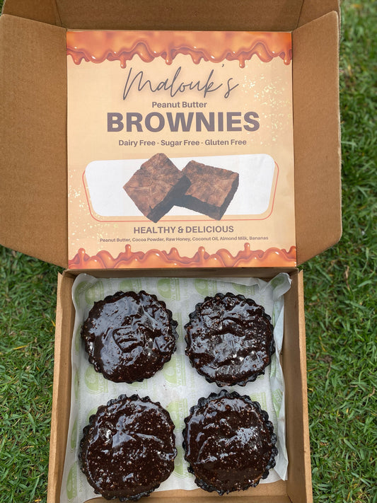 peanut butter Brownies Box (4pcs)(vegan friendly)