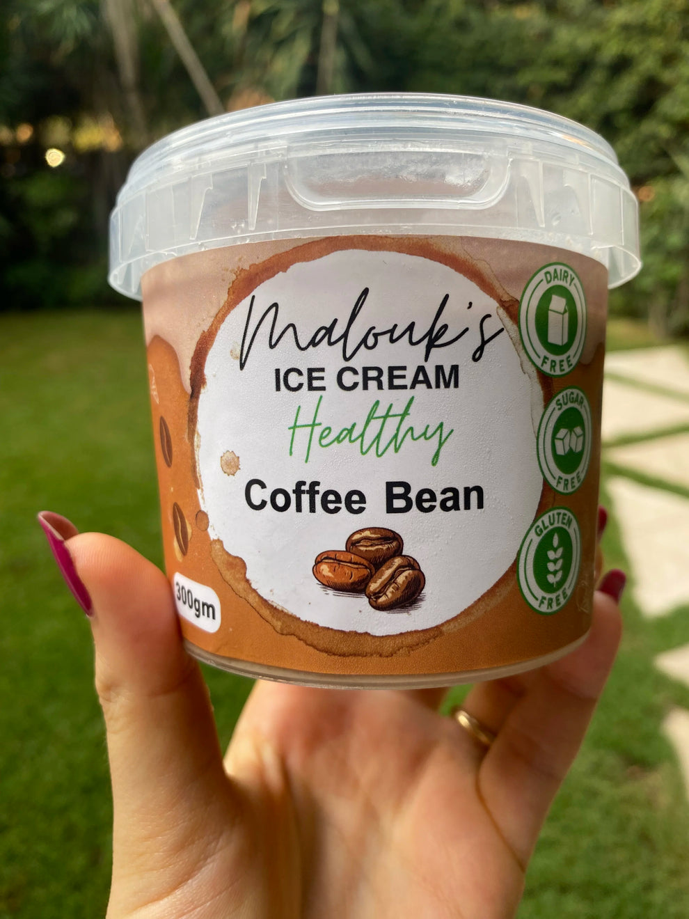 Coffee bean ice Cream (300g)(vegan friendly)