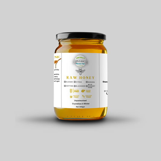 Raw Cotton Honey with Prebiotics (500g)